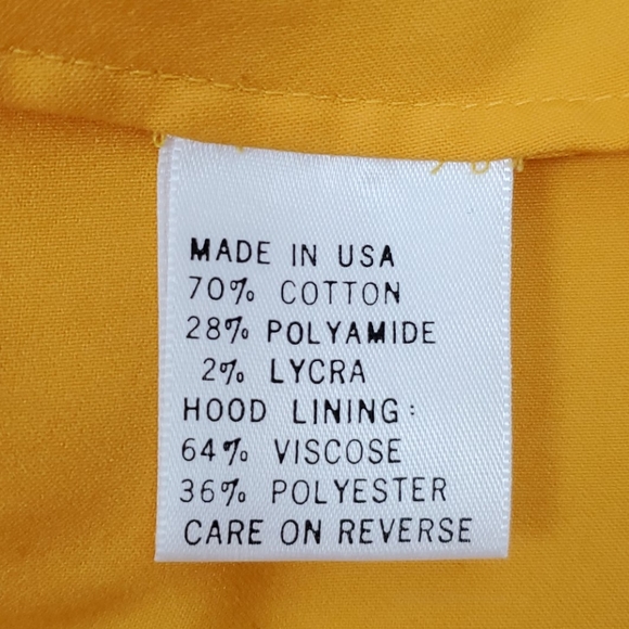 St.John Spot yellow vintage full zipper jacket hoodie women size M P - Picture 9 of 11